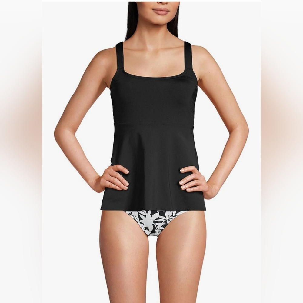 Lands' End Black Women's Tankini Top